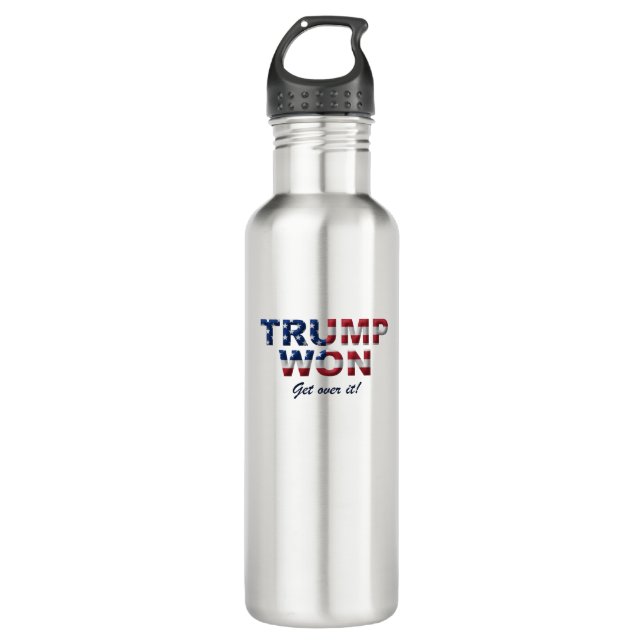 TRUMP WON Water Bottle (Front)
