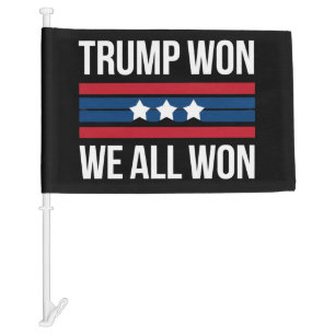 Trump Won We All Won 2024 USA Flag Trump Won