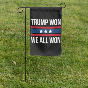 Trump Won We All Won 2024 USA Flag Trump Won