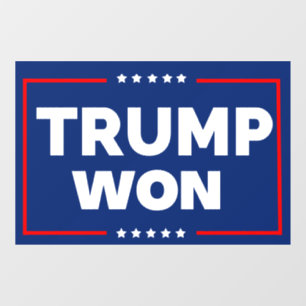 Trump Won Window Cling