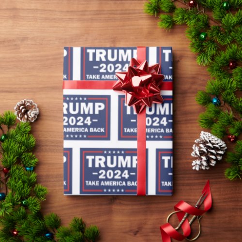 Trump Wrapping Paper Take America Back