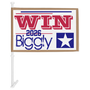 Trump {year{ Win Biggly Car Flag