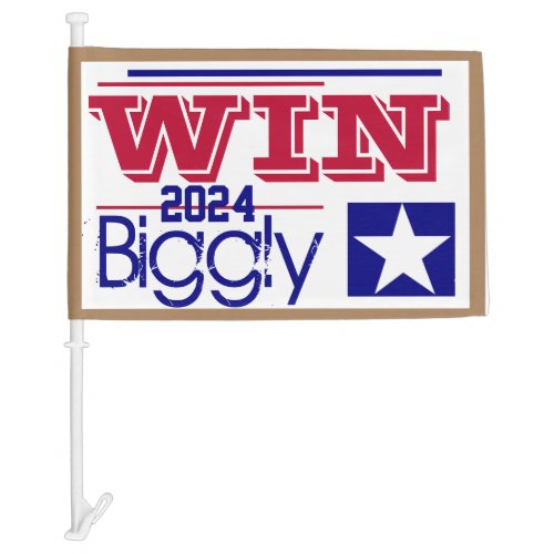 Trump year Win Biggly  Car Flag