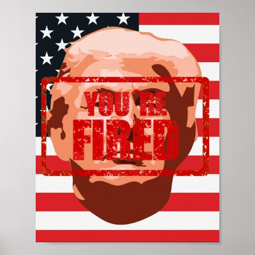 Trump Youre Fired Impeachment Party Poster