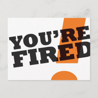 Trump: You're Fired postcard