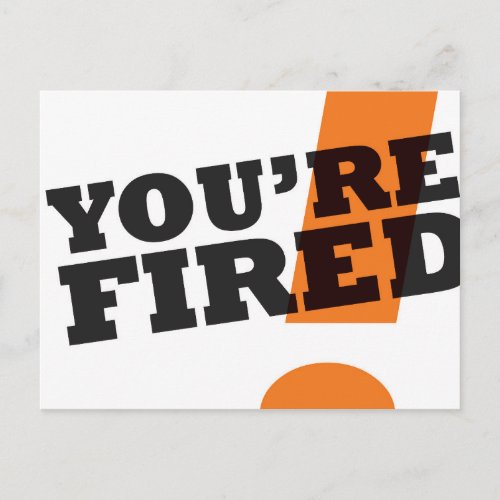 Trump Youre Fired postcard