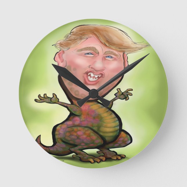 Trump Zilla Round Clock (Front)