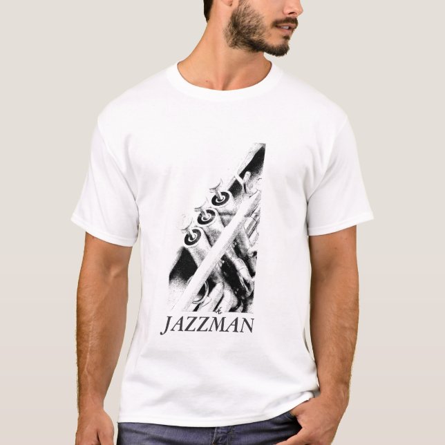 Trumpet 0002, JAZZMAN T-Shirt (Front)