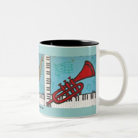 Trumpet And Piano Musical Mug