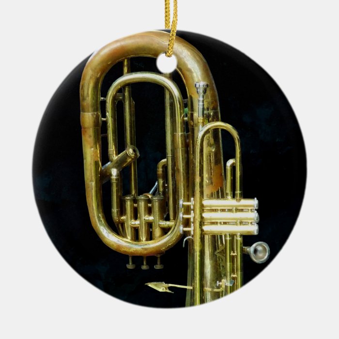 Trumpet And Tuba Christmas Ornaments