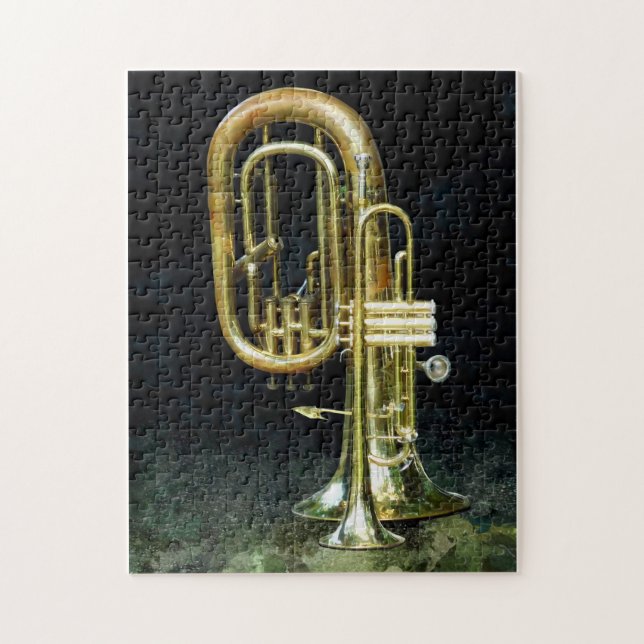 Trumpet and Tuba Jigsaw Puzzle (Vertical)
