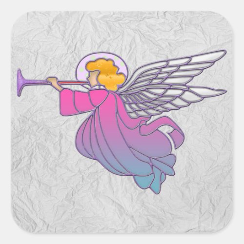 trumpet angel stickers