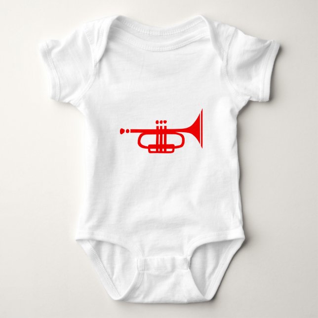 trumpet baby bodysuit (Front)