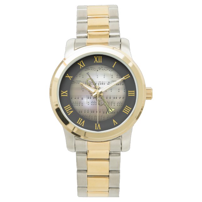 Trumpet ~ Background “The Musical Planet” * ~ Watch (Front)