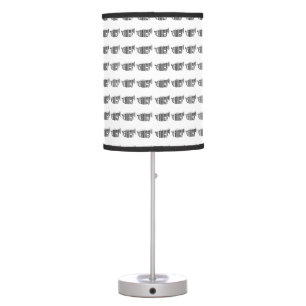 TRUMPET BAR CODE Music Barcode Pattern Design Table Lamp