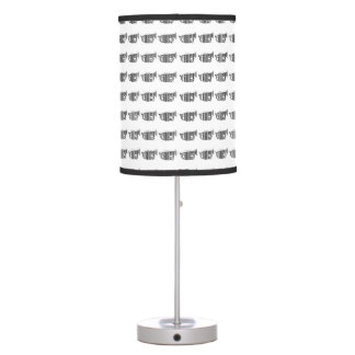 TRUMPET BAR CODE Music Barcode Pattern Design Table Lamp