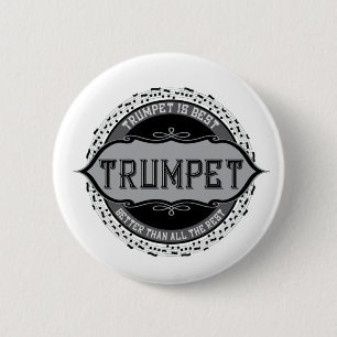 Trumpet Best Music Note Circle Button