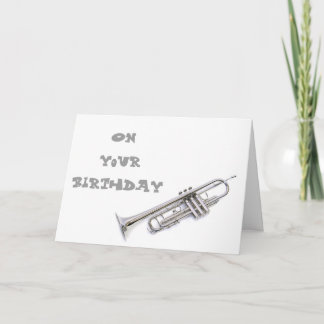 TRUMPET BIRTHDAY CARD PROCLAIMING YOUR LOVE