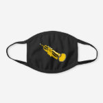 Trumpet Black Cotton Face Mask