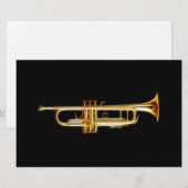 Trumpet Brass Horn Wind Musical Instrument (Front/Back)