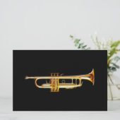 Trumpet Brass Horn Wind Musical Instrument (Standing Front)