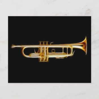 Trumpet Brass Horn Wind Musical Instrument Flyer by Aurora_Lux_Designs at Zazzle