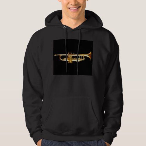 Trumpet Brass Horn Wind Musical Instrument Hoodie