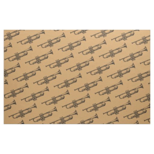 Trumpet brass musical instrument fabric
