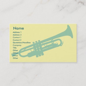 Trumpet - Business Business Card by ZazzleProfileCards at Zazzle