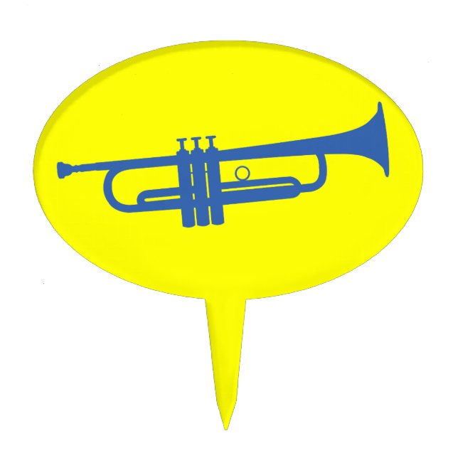 Trumpet Cake Topper (Front)