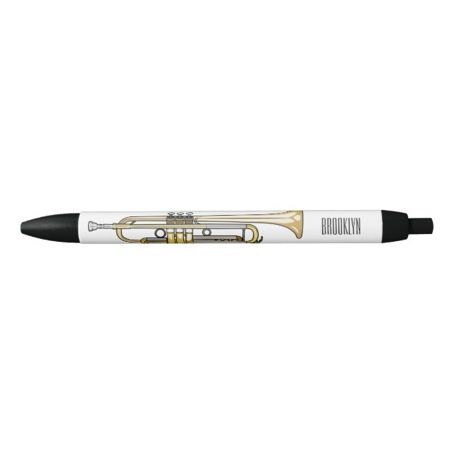 Trumpet cartoon illustration  pen (Front)