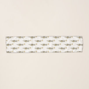 Trumpet cartoon illustration scarf