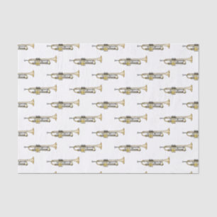 Trumpet cartoon illustration tissue paper