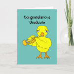 Trumpet Chick Card