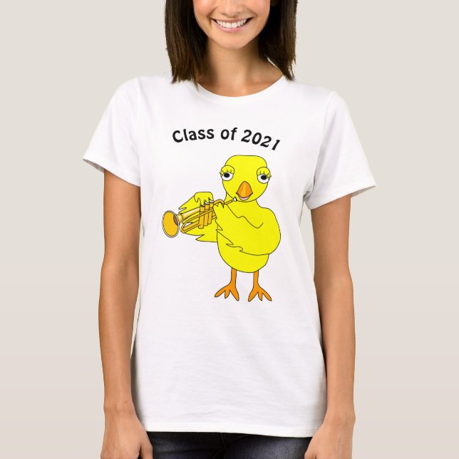 Trumpet Chick Grad T-Shirt (Front)