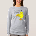 Trumpet Chick Text T-Shirt