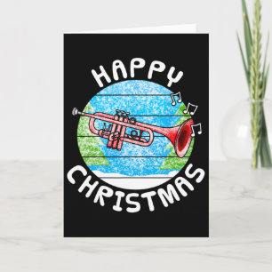 Trumpet Christmas Trumpeter Br Musician Music Teac Card