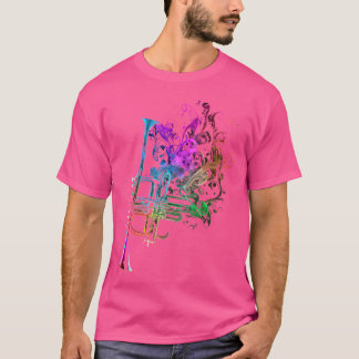 Trumpet Colorful Musician Trumpet Gift Trumpets T-Shirt