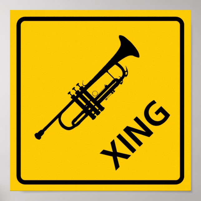 Trumpet Crossing Highway Sign (Front)