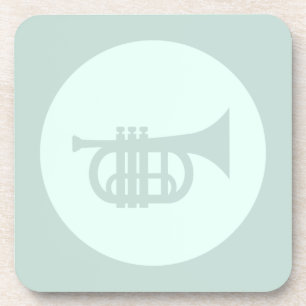 Trumpet CUSTOM COLOR Music Art Beverage Coaster