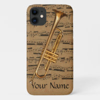 Trumpet Custom Musical Notes