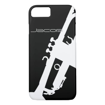 Trumpet Customizable Iphone 8/7 Case by LeSilhouette at Zazzle