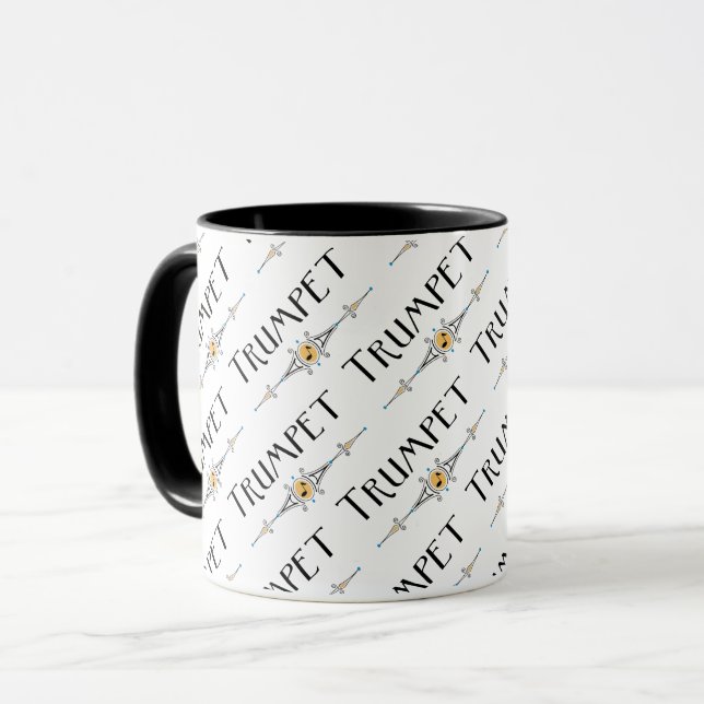 Trumpet Decorative Line Mug (Front Left)