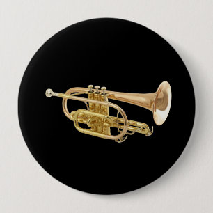 "Trumpet" design gifts and products Pinback Button