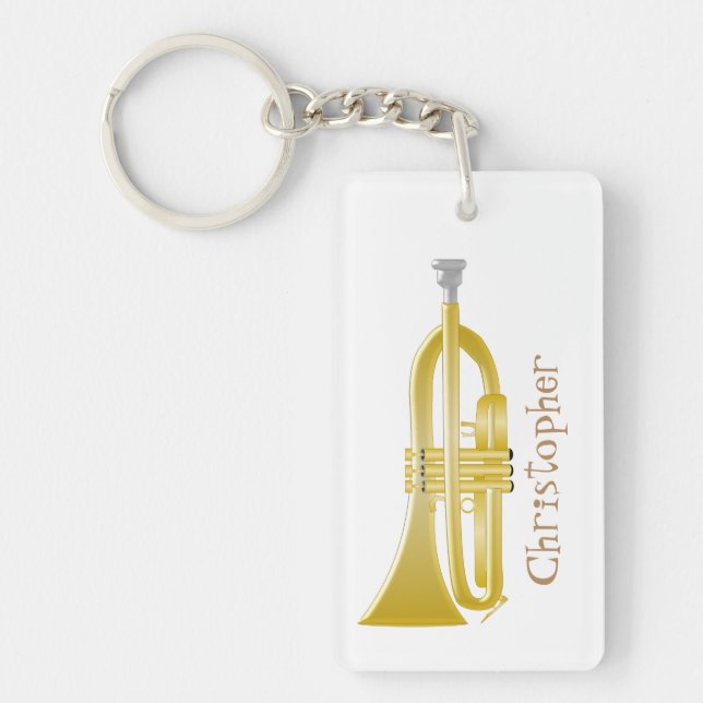 Trumpet Design Keychain (Front)
