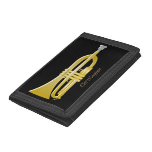 Trumpet Design Tri-fold Wallet