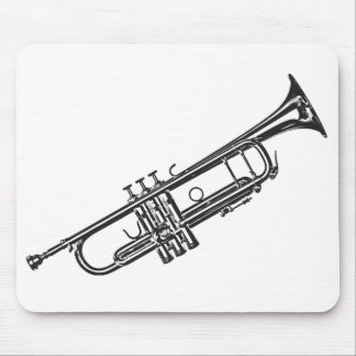 Trumpet "Drawing" Mouse Pad