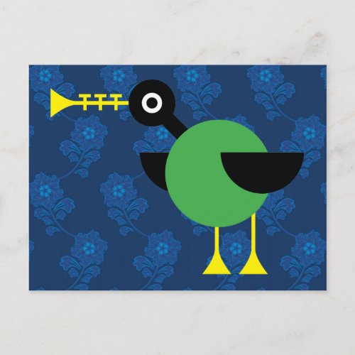 Trumpet Duck Postcard