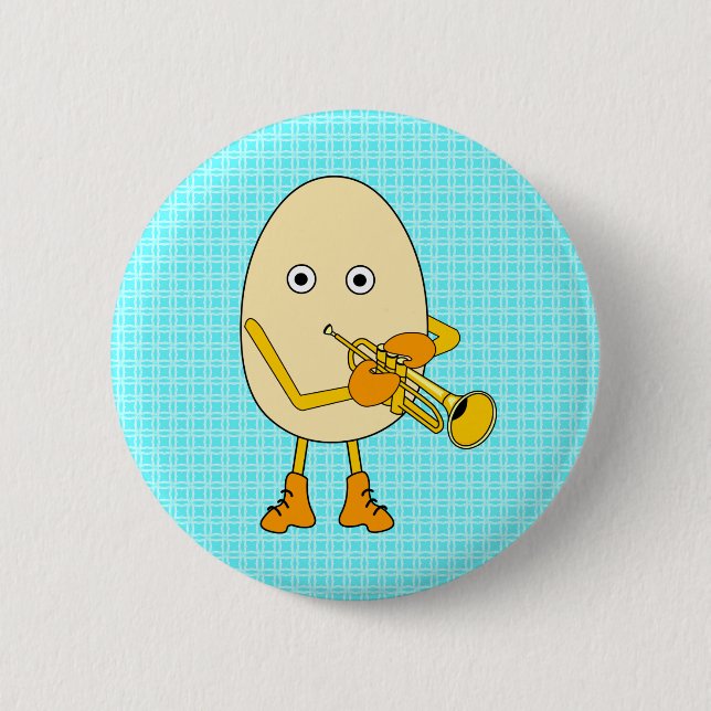 Trumpet Egghead Button (Front)