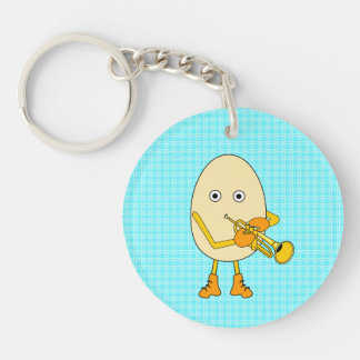 Trumpet Egghead Keychain
